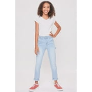 YMI Jeans Girls 1-Button Roll Cuff Carpenter Pants With Hammer Loop