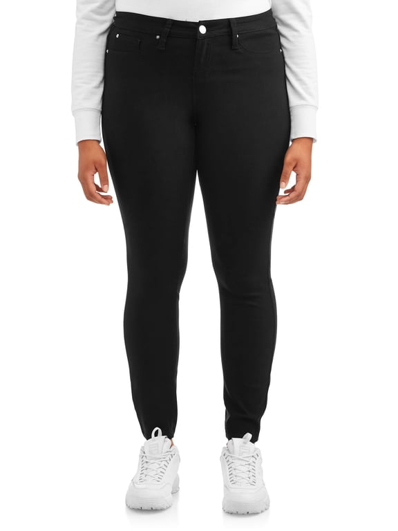 Jeans Juniors' Plus Size Hyperstretch Mid-Rise Jean