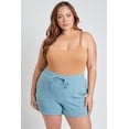 thumbnail image 1 of YMI Jeans Plus Size Women's Double Gauze Shorts With Banded Hem, 1 of 25