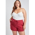 thumbnail image 1 of YMI Jeans Plus Size Women's Double Gauze Shorts With Banded Hem, 1 of 25