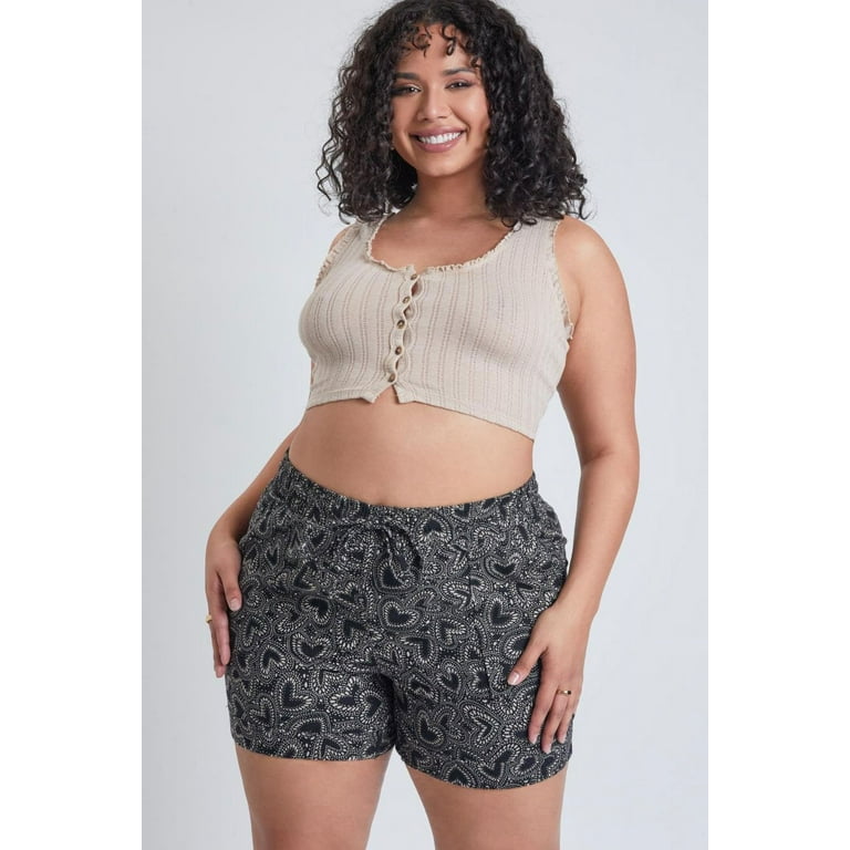 Clothing Womens Plus Linen Shorts Plus Linen Look Tailored Shorts