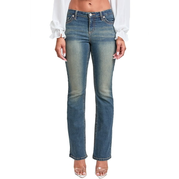 YMI Jeans Premium Heavy Stitch Mid-Rise Bootcut Jeans