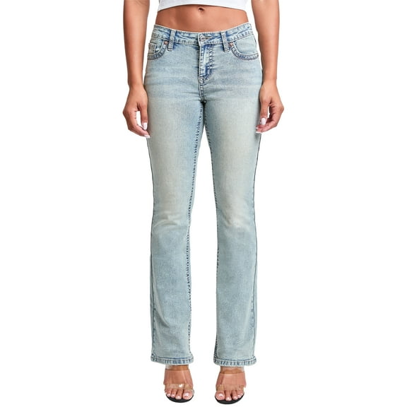 YMI Jeans Premium Heavy Stitch Mid-Rise Bootcut Jeans