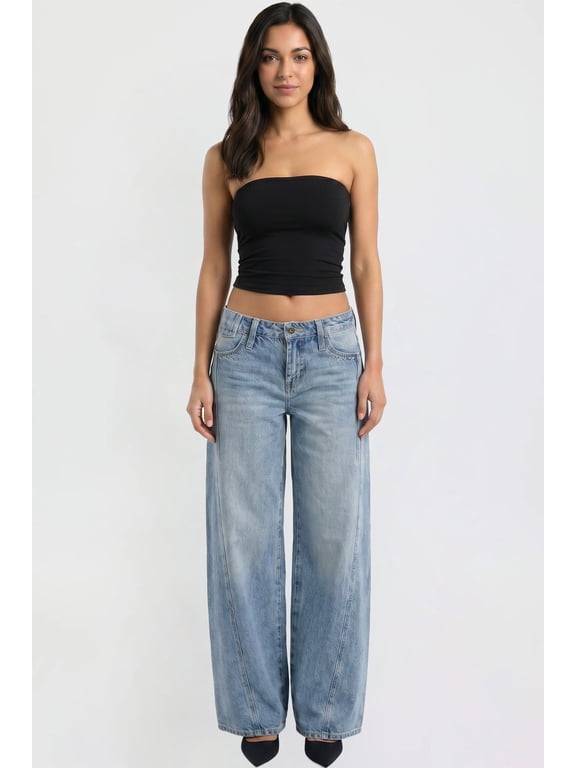 Women's Joey Seamed Ultra Wide Leg Jeans