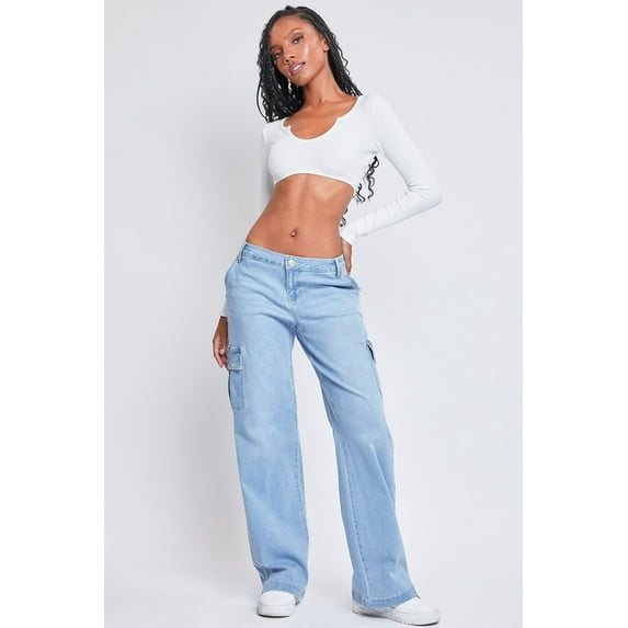 Women's Straight Leg Cargo Skater Jeans
