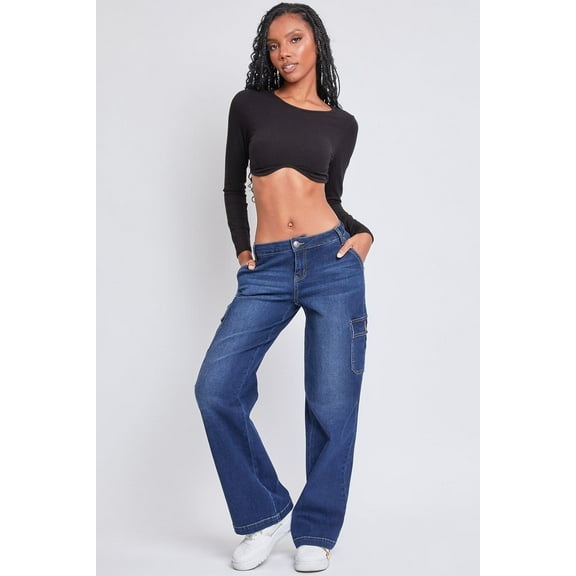 Women's Straight Leg Cargo Skater Jeans