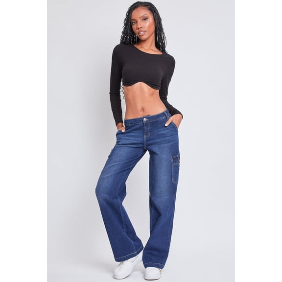 Women's Straight Leg Cargo Skater Jeans