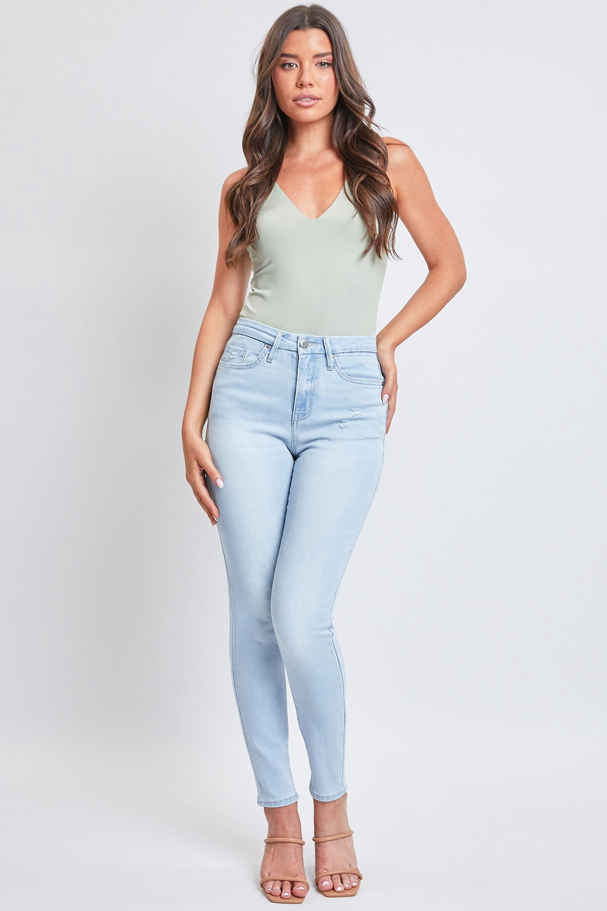 YMI Women's High Rise Curvy Fit Skinny Jean - Walmart.com