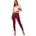 thumbnail image 1 of YMI Women's Hyperstretch Mid-Rise Skinny Jeans - Dark Rose - Small, 1 of 4
