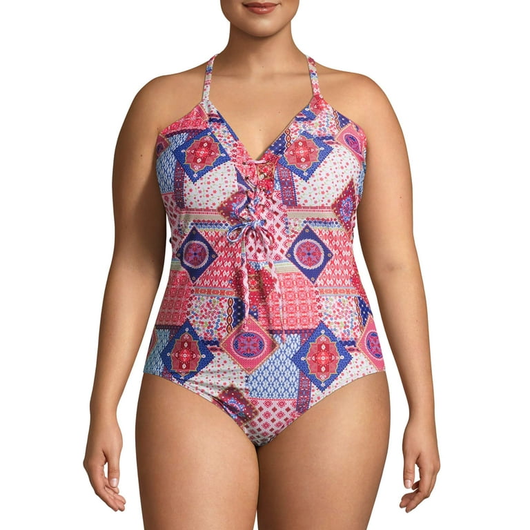 Plus Size swimsuit designer YMI one piece plus size bathing suit