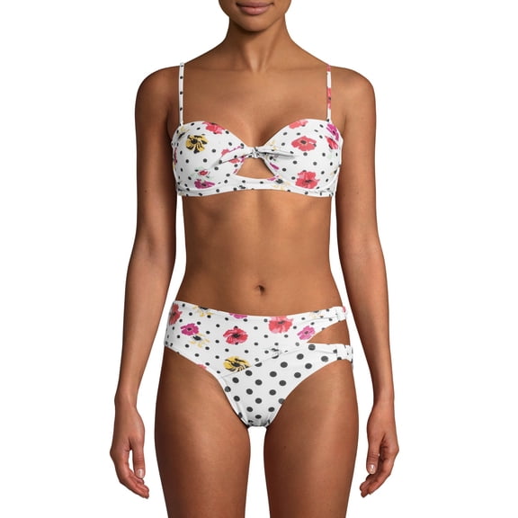 YMI Womens Molded Cup with Hi Waisted Bottoms 2 Piece Swimsuit