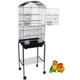 thumbnail image 1 of YML 5824-4814BLK 0.37 in. Bar Spacing Square Top Bird Cage with Stand, Black - 18 x 14 in. - Small, 1 of 1