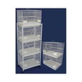 thumbnail image 1 of YML 6x2424WHT and 1x 4134WHT Six Small Bird Breeding Cages with One 4 Tier Stand in White, 1 of 2