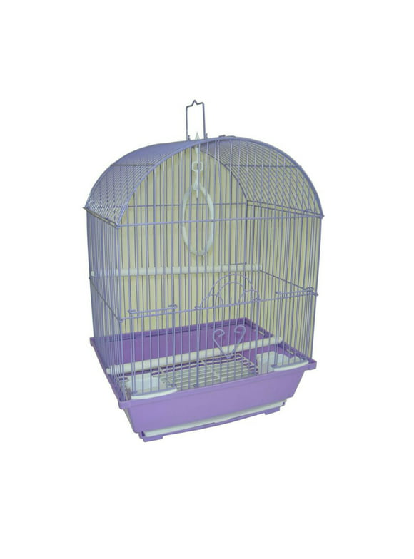 YML A1104PUR Round Top Style Small Parakeet Cage, 11 x 9 x 16"