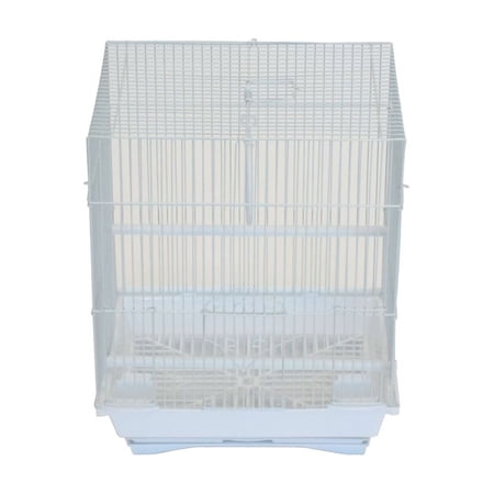 YML A1124MWHT Flat Top Small Parakeet Cage