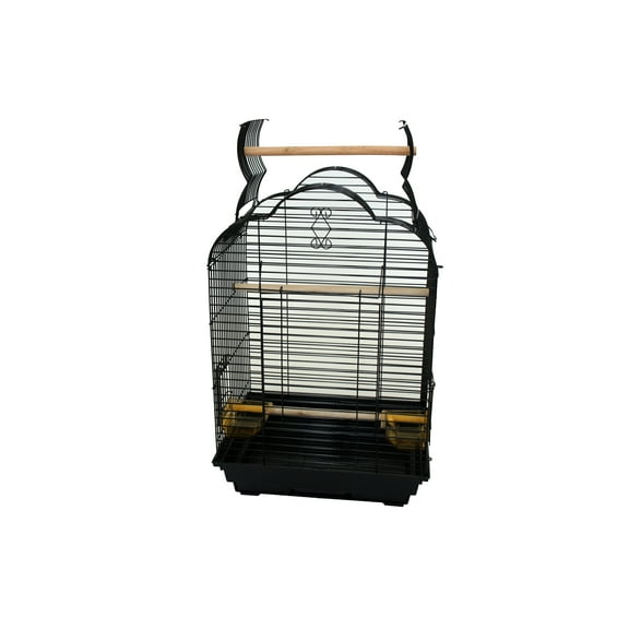 YML A5834BLK Bar Spacing Small Parrot Cage, 18 x 14", Black