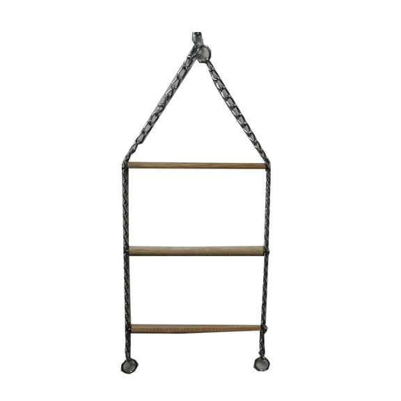 YML BT1 Wooden Perch and Steel Chain Ladder Toy for Birds