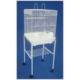 thumbnail image 1 of YML Group 5924WHT 5924 3/8" Bar Spacing Flat Top Small Bird Cage - 18"x18" In White, 1 of 2