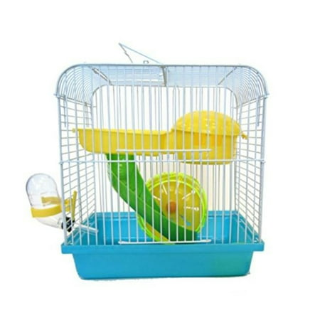 YML Dwarf Hamster or Mouse Cage with Accessories, Blue