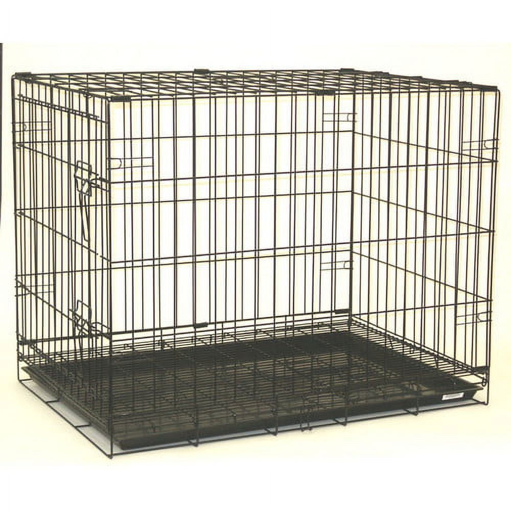 YML Group Foldable 42" Pet Crate for Dogs with Tray