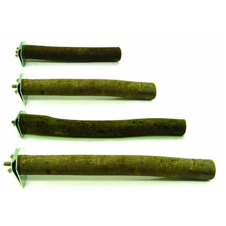 YML P6 Lot Of 2 Single Bolt Smooth Finished Wooden Perch For Parrot- P6