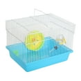 thumbnail image 1 of YML Single Story Dwarf Hamster Cage with Small Wheel/Dish and Water Bottle/Plastic Base, 1 of 2