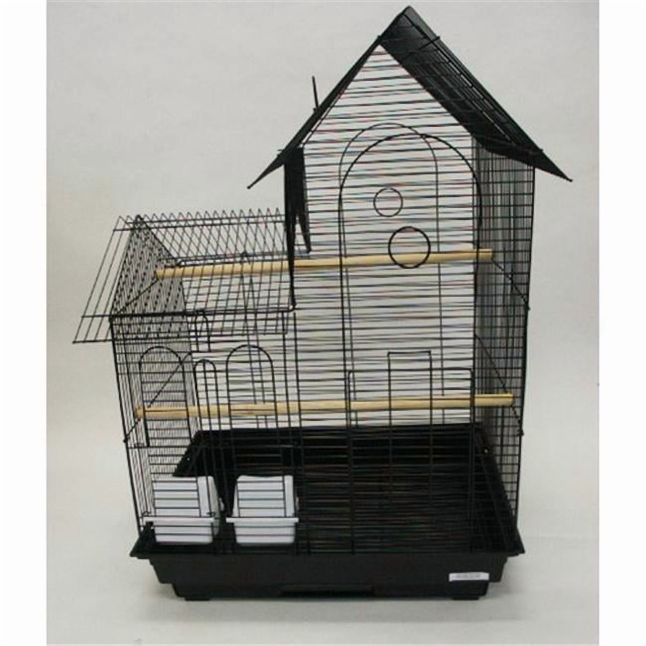 YML 1944BLK Villa Top Small Bird Cage in Black