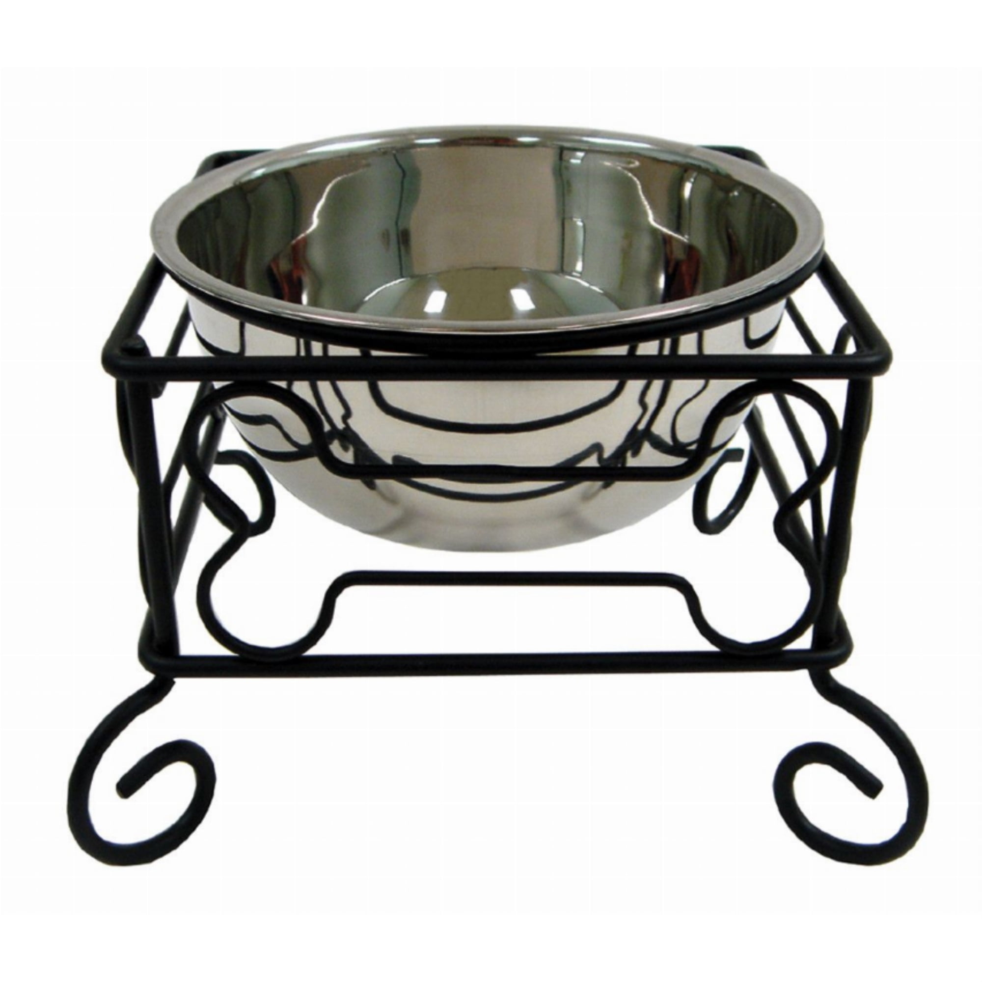 Baron. Wrought Iron Metal Elevated Dog Bowl Stand. S - L , XL Dog Feeding  Station, Best Raised Food, Water Bowl Stand, 2 Bowl Feeder