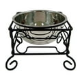 thumbnail image 1 of YML DSB5 Wrought Iron Stand with Single Stainless Steel Feeder Bowl, 1 of 7