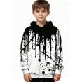 thumbnail image 1 of YMNXA Big Kids Boys Hoodies Long Sleeve Tie Dye Soft Comfortable Sweatshirt For Daily Wear Black 3-4 Years, 1 of 3