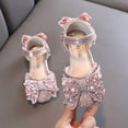 thumbnail image 1 of YMNXA Children Baby Girls Sandals Pearl Rhinestones Shining Soft Sole Flat Sole Non Closed Toe Comfortable Fashion Performance Dance Shoes For Party Wedding,Red,2.5-3 Years, 1 of 4