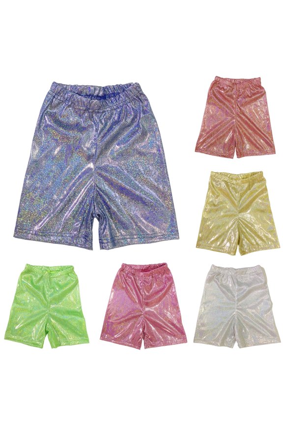 Children Kids Boys Casual Shorts Elastic Waist Stretch Sequin Leggings Breathable Comfortable Shorts For Daily Wear,Blue,11-13 Years