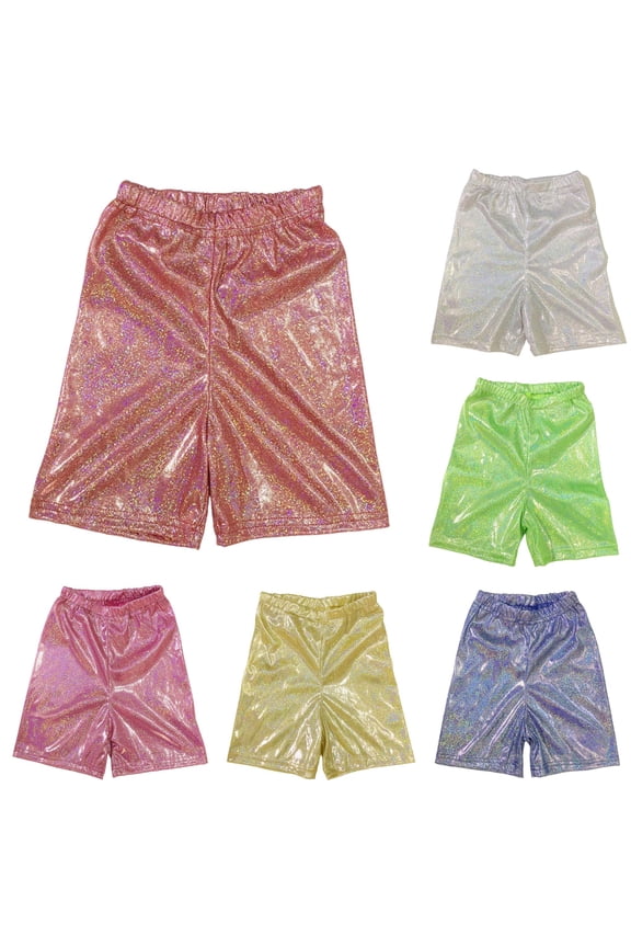 Children Kids Boys Casual Shorts Elastic Waist Stretch Sequin Leggings Breathable Comfortable Shorts For Daily Wear,Red,7-9 Years