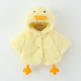 thumbnail image 1 of YMNXA Infant Baby Boys Girls Hooded Cape Coat Long Sleeve Cute Animal Design Plush Soft Warm Jacket For Party Yellow 12-18 Months, 1 of 9