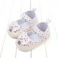 thumbnail image 1 of YMNXA Infant Toddler Girls Summer Sandals Soft Sole Non Slip Closed Toe Cute Bow Design Comfortable Shoes For Wedding Birthday Party,White,6-12 Months, 1 of 5
