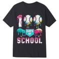 thumbnail image 1 of YMNXA Kids Boys Girls T Shirt Short Sleeve Crew Neck Back To School Graphic Print Soft Comfortable Tee Top For Casual Daily Wear,Black,3-4 Years, 1 of 2