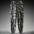 thumbnail image 1 of YMNXA Men's Sweatpants Drawstring Elastic Waist Camouflage Print Ankle-Tied Comfortable Fashion Joggers Trousers For Outdoor Activities,Black,Xxl, 1 of 3