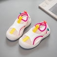 thumbnail image 1 of YMNXA Toddler Kids Boys Sandals Soft Sole Non Closed Toe Color Block Breathable Lightweight Comfortable Sports Shoes For Outdoor Activities,Pink,9-9.5 Years, 1 of 9