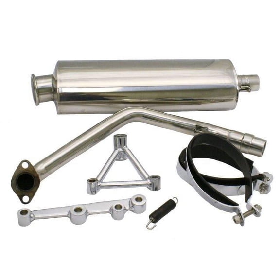 YMS V8 GY6 Performance Exhaust - Oval