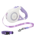 thumbnail image 1 of YMTQ Dog Leash Reflective Walking Dog Leash with Flashlight Retractable Dog Leash with Light for Small Medium Large Dogs Purple 5M, 1 of 8