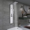 YMTQ Shower Panel Tower System Brushed Nickel 5 Function Tower