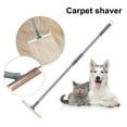 thumbnail image 1 of YMTQ Telescopic Handle Carpet Rake Metal Pet Hair Removal Tool Reusable Cat Dog Hair Lint Remover Multifunctional Rug Cleaner, 1 of 7