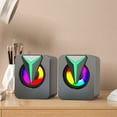 YMTQ Wireless Speakers Bluetooth Rgb Dazzling Active Mini Small Desktop