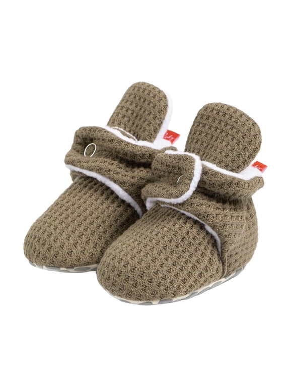 Booties, Newborn Baby Booties Non-Slip Warm Cozy Baby Slippers Toddler Boys Girls Infant Winter Cozy Socks Shoes Easy On and Off Snap Boots Crib Warm Shoe First Walker Birthday Shower