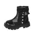 thumbnail image 1 of YMUQEIGH Children's Boots Kids Girls' Boots Outdoor Lace Up Boots Ankle Boots Short Toddler/Little Kids Boots Boys' boots, 1 of 7