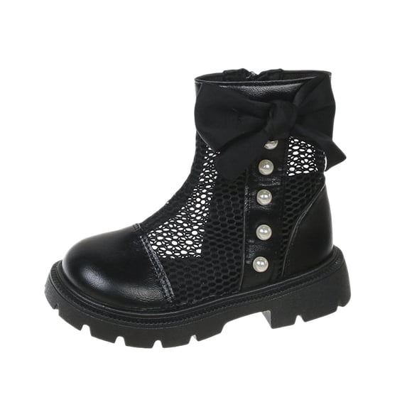 YMUQEIGH Children's Boots Kids Girls' Boots Outdoor Lace Up Boots Ankle Boots Short Toddler/Little Kids Boots Boys' boots