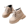 thumbnail image 1 of YMUQEIGH Children's Boots Kids Girls' Boots Outdoor Lace Up Boots Ankle Boots Short Toddler/Little Kids Boots Boys' boots, 1 of 7