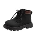 thumbnail image 1 of YMUQEIGH Children's Boots Kids Girls' Boots Outdoor Lace Up Boots Zipper Ankle Boots Short Toddler/Little Kids Boots Boys' boots, 1 of 7