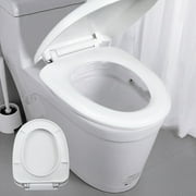 YMUQEIGH Clearance General Toilet Seat Durables Round Toilet Seat Soft With Quick Release And Quick Attach Plastic Hard Toilet Seat With Close Never Loosen Easy Install And Clean