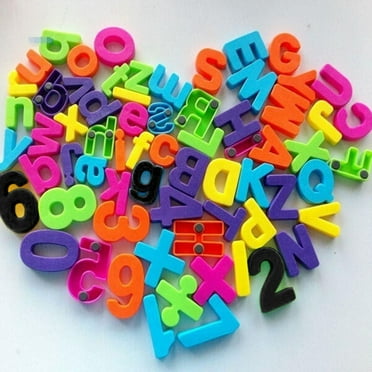 YMUQEIGH Clearance Set Of 26 Colorful Teaching Magnetic Numbers Fridge Magnets Alphabet